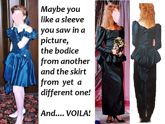 Green Taffeta Graduation Gown Blue Taffeta Graduation Dress Custom Made